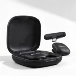 Microfono Inalambrico Professional con Estuche Recargable Negro - Image 2