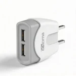 Cargador Rapida 2 Puertos USB Micro con Cable Blanco - Image 3