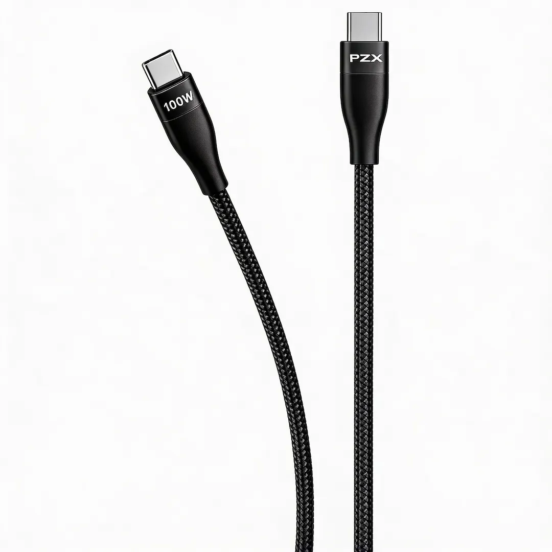 TM-CAB-TC-PZXV187-100W-2M-NEG Cable PZX 100W Carga Rapida y Data 2M Negro - Image 1